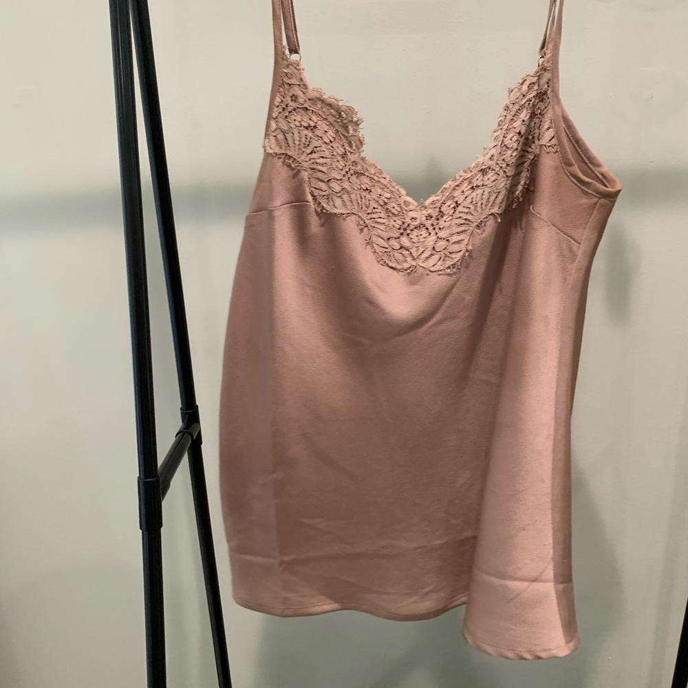 Missguided Tan Lace Camisole